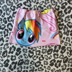My little pony rainbow dash plush skirt